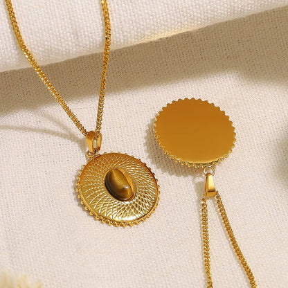 ZELTA TOŅA KAKLAROTA AR APAĻU KULONU